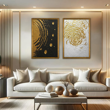 Ripples of light Abstract wall art