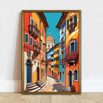 Colorful Corner Wall Art-1 Panel
