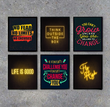 Life Is Good Wall Art-6 Pannel