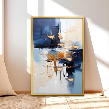 Saffron Skies abstract wall art