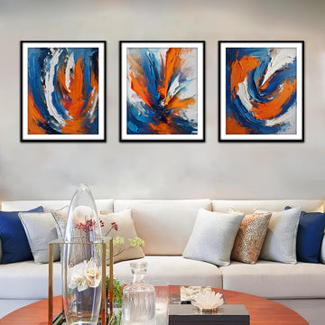 Sunset Eruption Abstract wall art