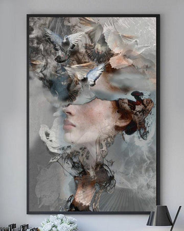 Symbolic Grey Wall Art-1 Pannel