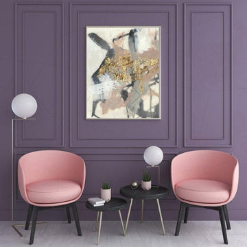 Whispers Of Pink Abstract Wall Art-1 Pannel