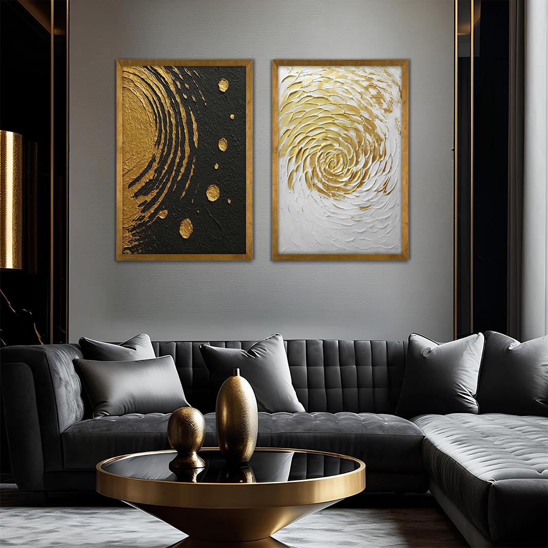 Ripples of light Abstract wall art