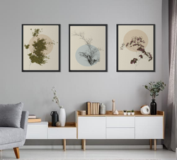 Abstract Tree Modern Minmalist Wall Art-3 Panel