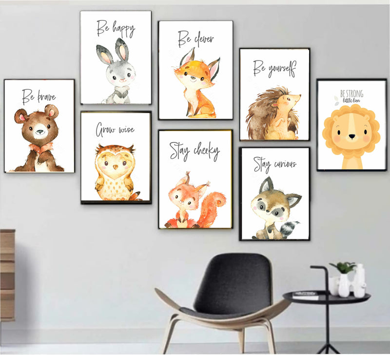 Animal Theme Kids Wall Art