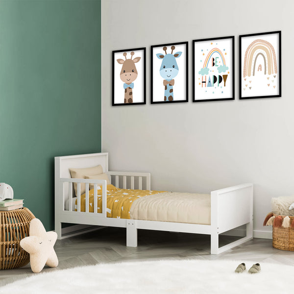 Baby Giraf Kids Wall Art-4 Panel