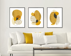 Balance & Harmony Modern Minimal Wall Art-3 Panel