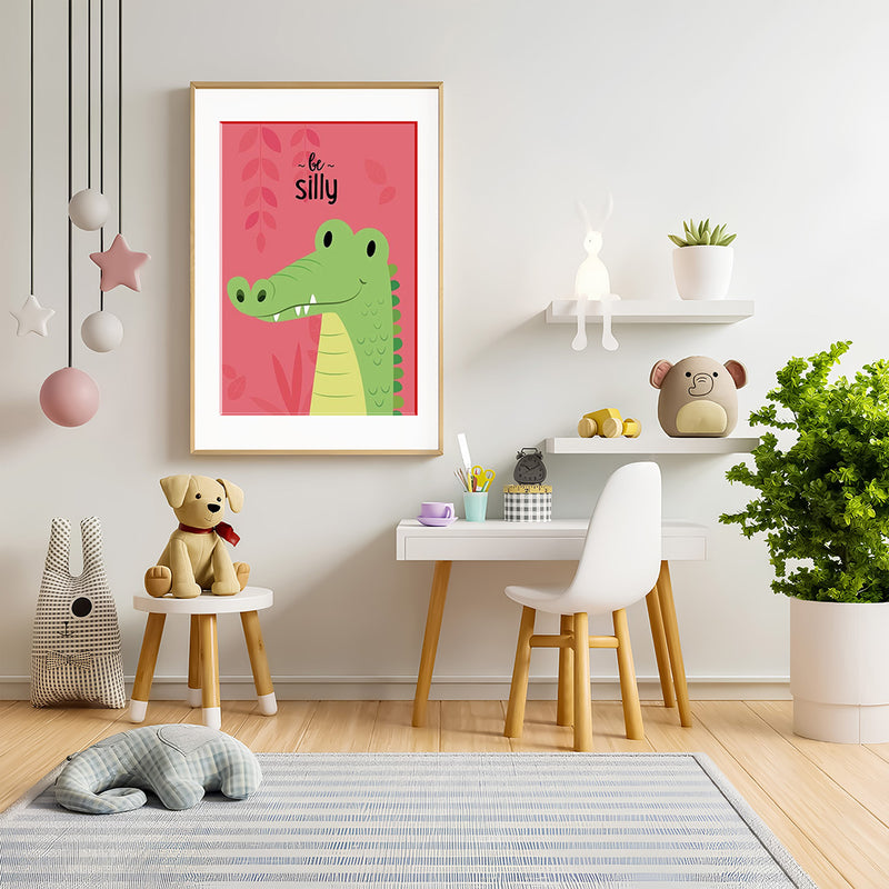 Be Silly Alligator Kids Wall Art-1 Panel (1)