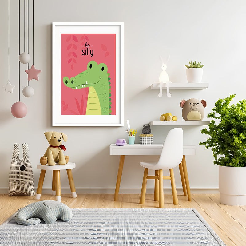 Be Silly Alligator Kids Wall Art-1 Panel (1)