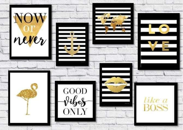 Black & Gold Wall Art