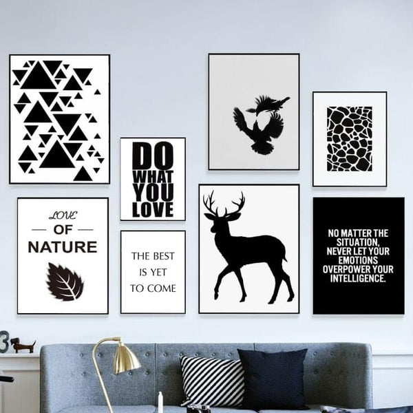 Black & Grey Wall Art