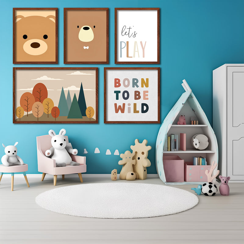 Born To Be Wild Kids Wall Art-5 Panel (1)