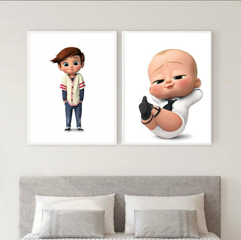 Boss Baby Kids Wall Art-2 Panel