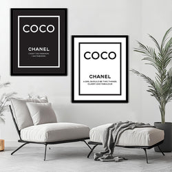 COCO CHANEL Wall Art-2 Pannel (1)