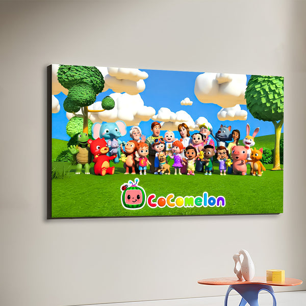 Cocomelon Family Kids Wall Art-1 Panel (1)