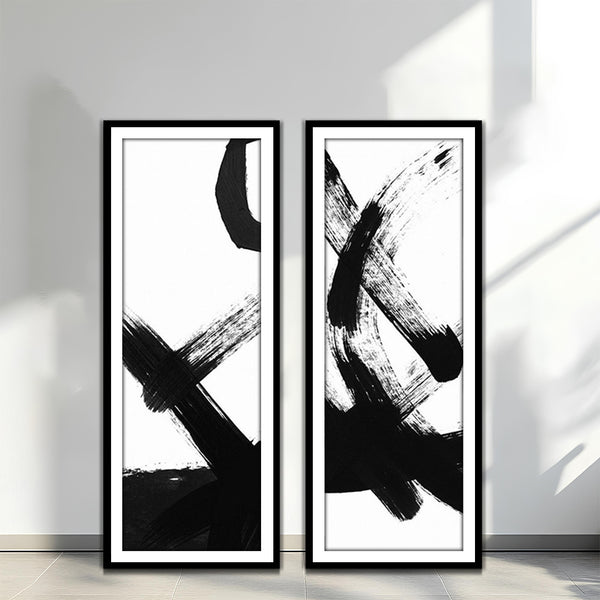 Dark Matter Abstract Wall Art-2 Panel