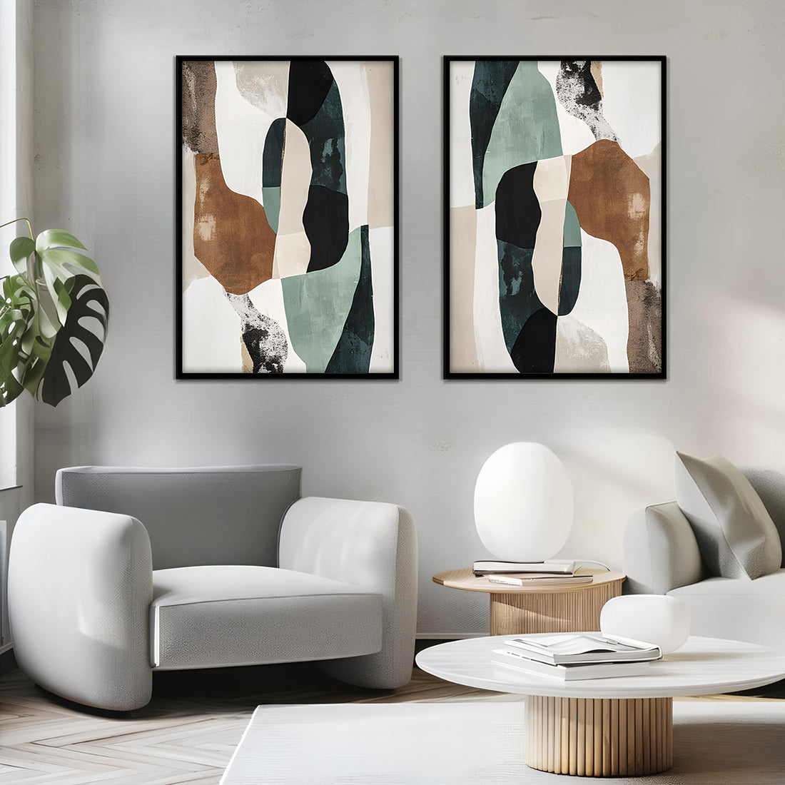 Earthbound Echoes-2 Panel Wall Art