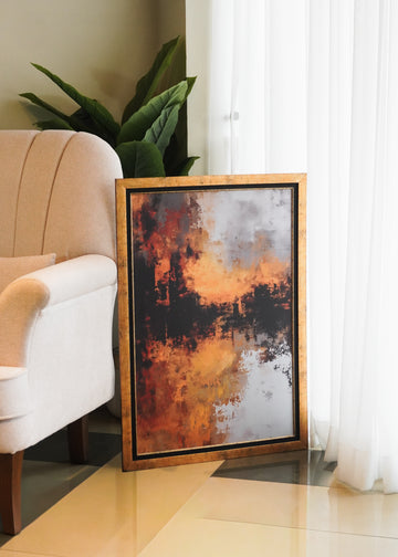 Eruption-1 Panel Abstract Artwork (1)
