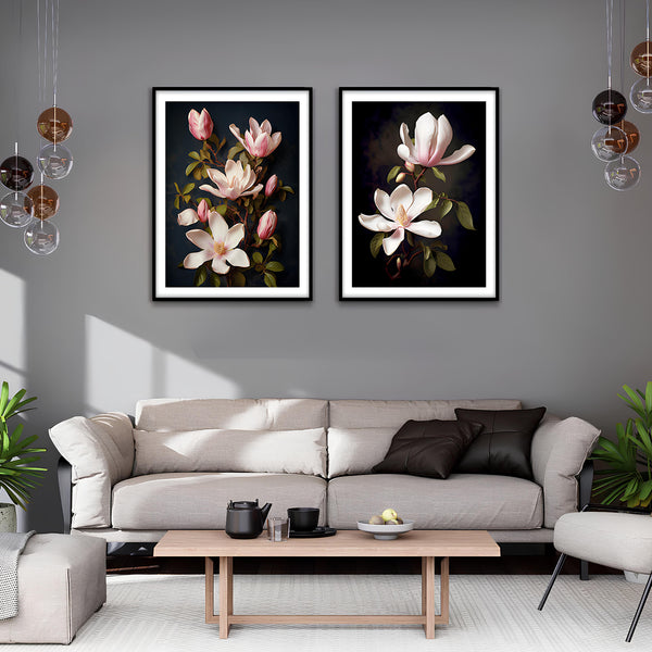 Floral Textured Harmony Wall Art