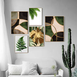 Green Monstera Wall Art