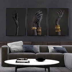 Hand Of Beauty Wall Art-3 Pannel