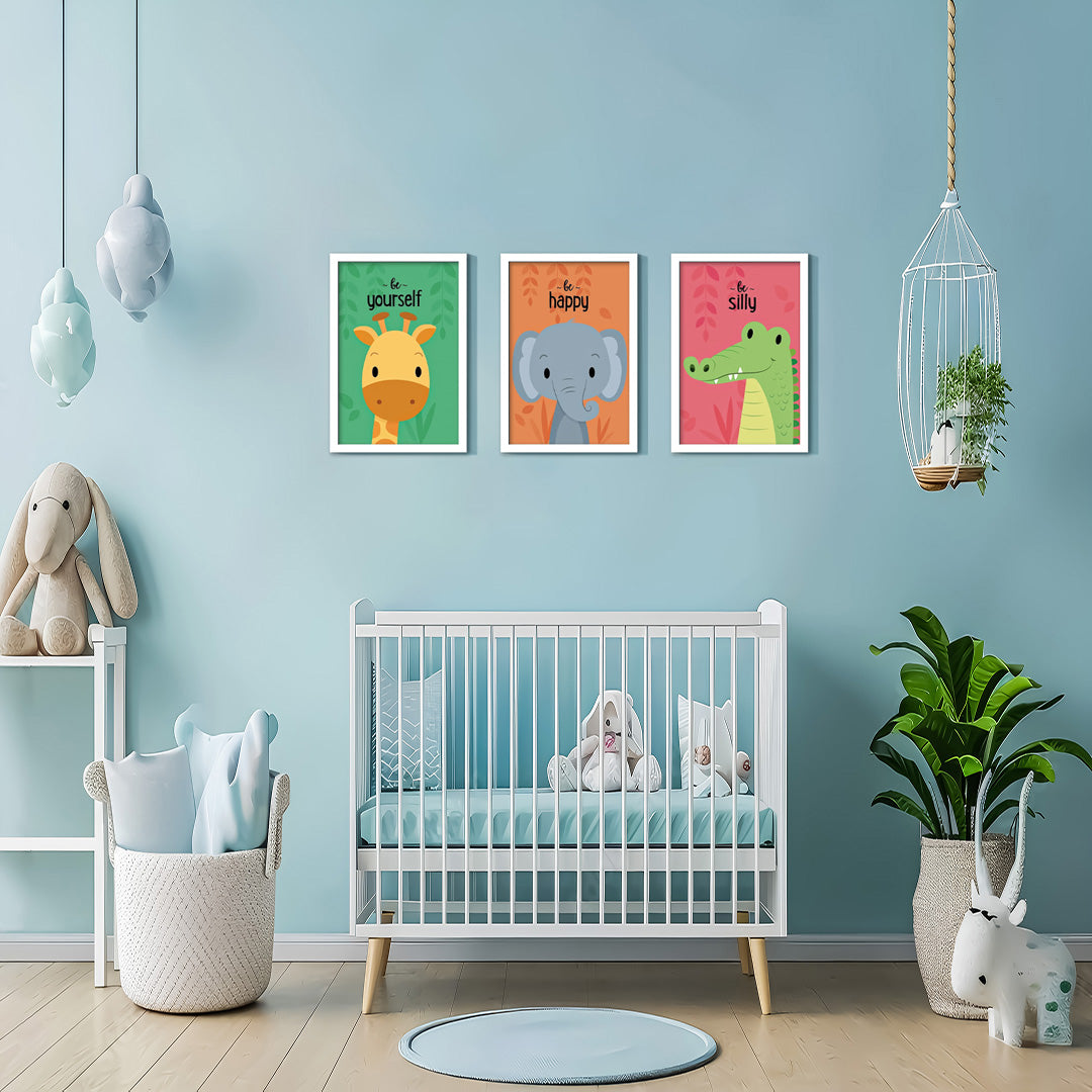 Happy Tails Kids Wall Art-3 Panel