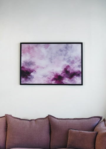LAVENDER-1 Panel Modern Abstract Artwork