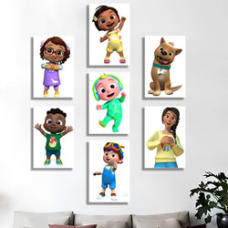 Learn & Play Cocomelon Theme Kids Wall Art