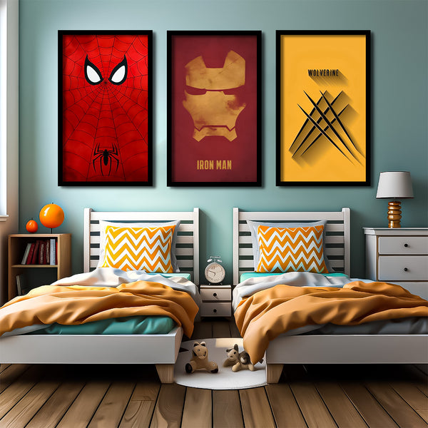 Marvel Comics Wall Art-3 Panel