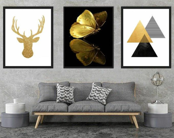 Modern Sanctuary Minimal Wall Art-3 Panel