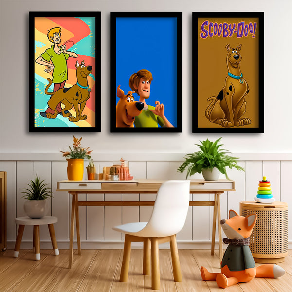 Mystery Solved Scooby Doo Wall Art-3 Panel (1)