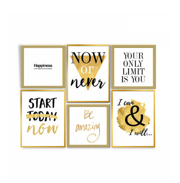 Now or Never Wall Art-6 Pannel