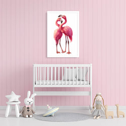 Pink Flamingo Kids Wall Art-1 Panel