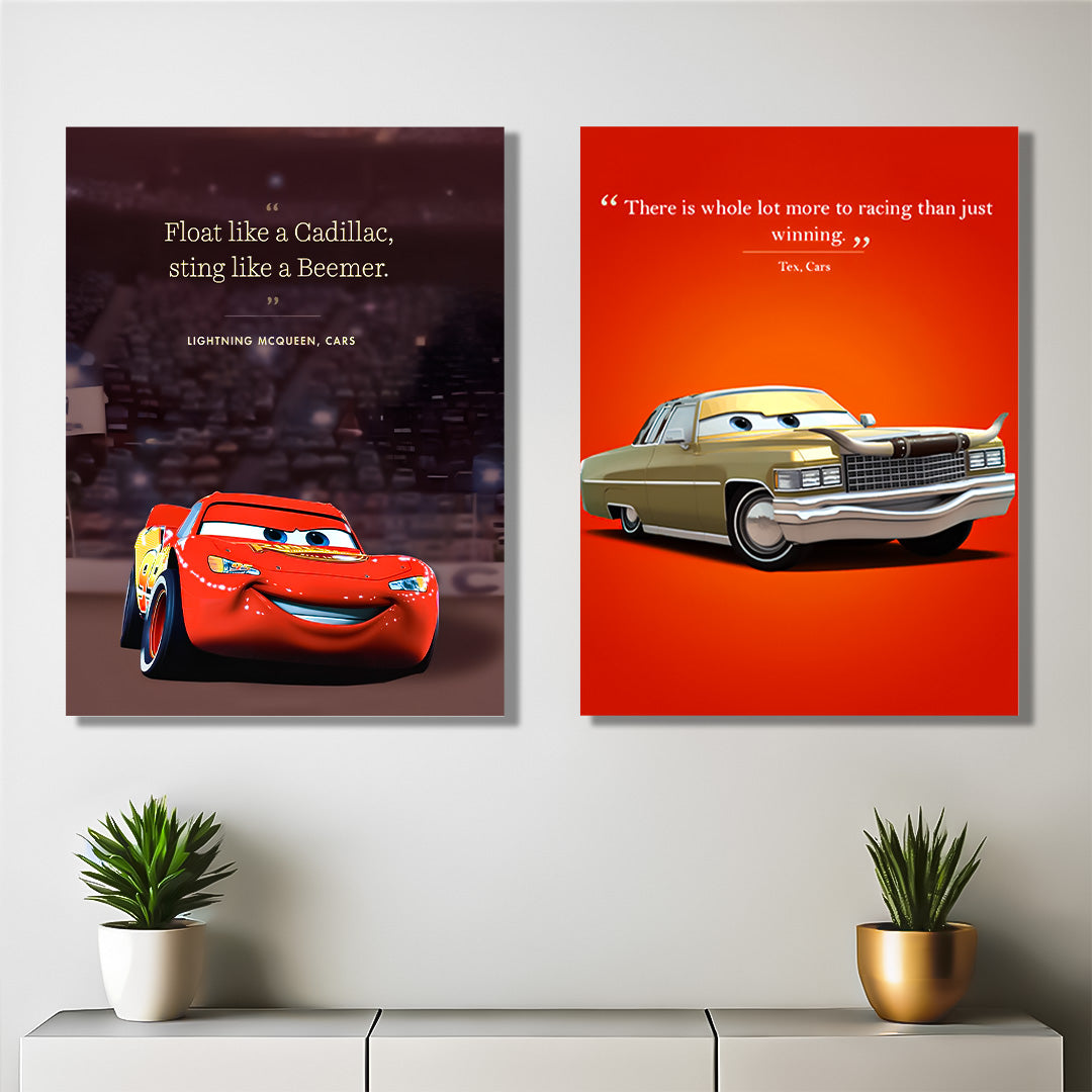 Racing Dreams Kids Wall Art-2 Panel