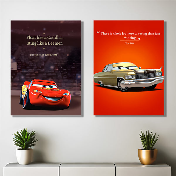 Racing Dreams Kids Wall Art-2 Panel (1)