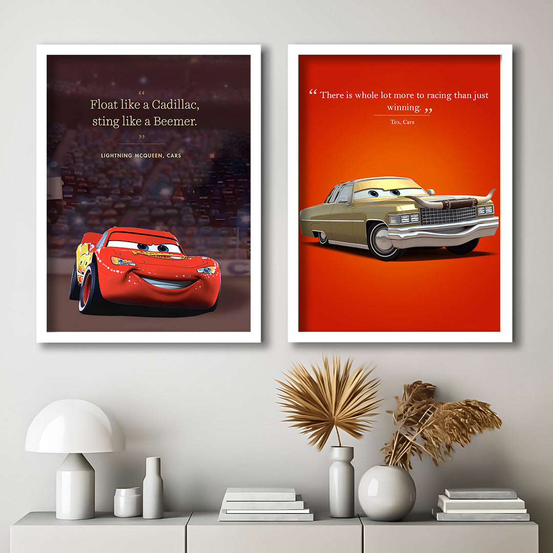 Racing Dreams Kids Wall Art-2 Panel