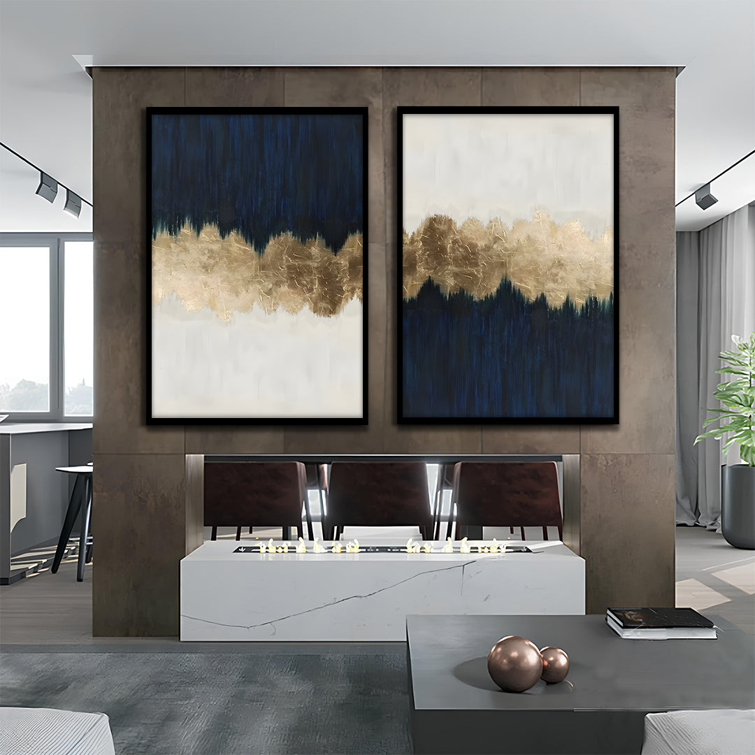 Simple Harmony Abstrat wall art -2 pannel (1)