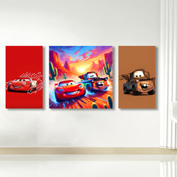 Speed Demon Kids Wall Art-3 Panel (1)