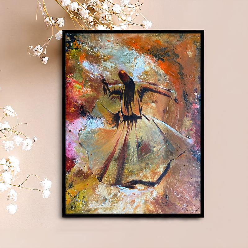 Spinning Into Eternity Sufism Wall Art-1 panel (1)