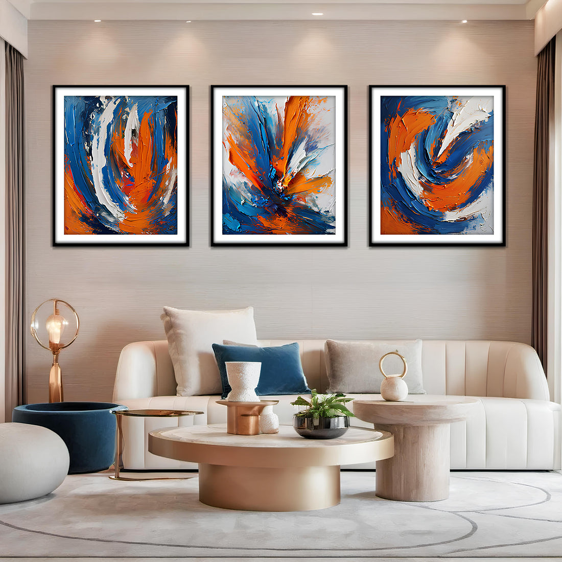 Sunset Eruption Abstract wall art