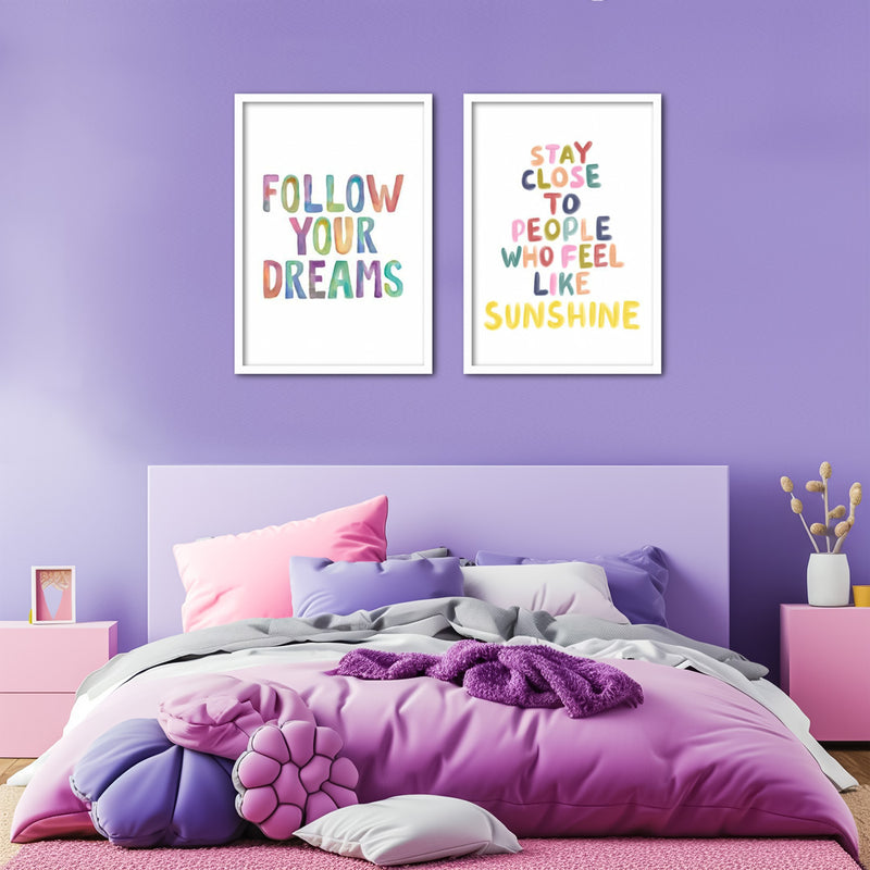 Sunshine Kids Wall Art-2 Panel