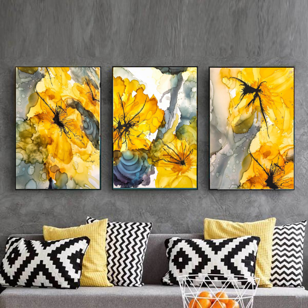 Transformation In Motion Abstract Wall Art-3 Pannel