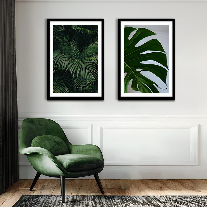 Tropical Flora Nature Wall Art-2 Pannel