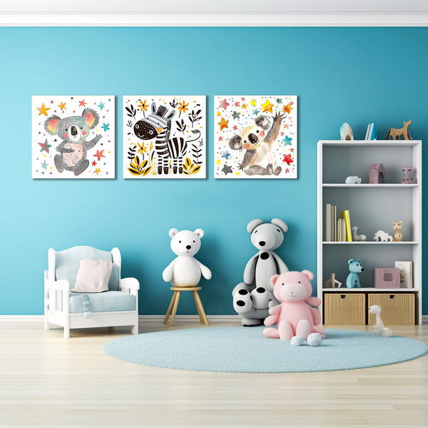 Warm Hugs Kids Wall Art-3 Panel (1)