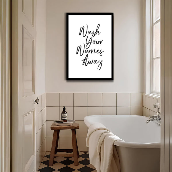 Wash Away Washroom Wall Art-1 panel