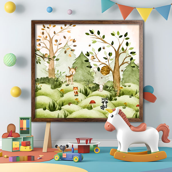 Wild At Heart Kids Nordic Wall Art-1 Panel (1)